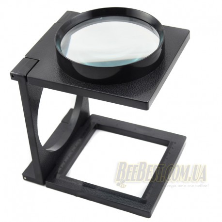 Лупа 2,5х кратная настольная BEE-Lens Compact с подставкой для переноса личинок в пчеловодстве
